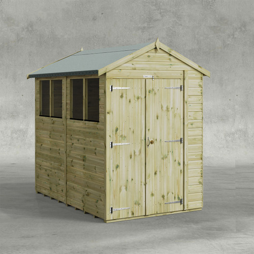 Powersheds Apex Double Door, 8ft x 5ft
