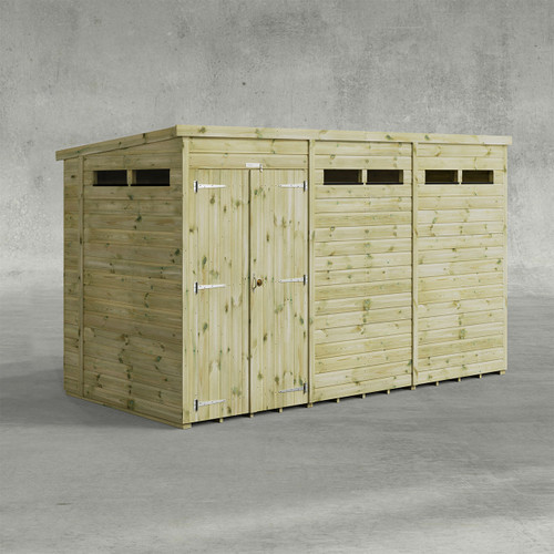 Premium Powersheds Pent Security Double Door, 12 x 5