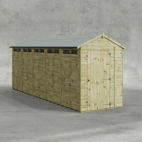 20 x 5 Premium Powersheds Apex Security Shed