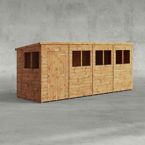 Powersheds Pent Shed, 16 x 5