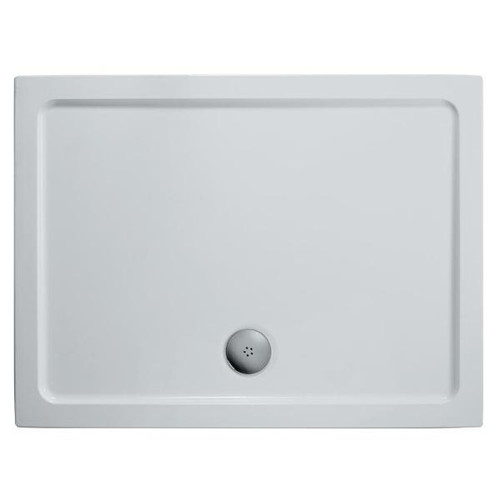 Ideal Simplicity LP Shower Tray, 1000mm x 800mm, White, Includes Waste