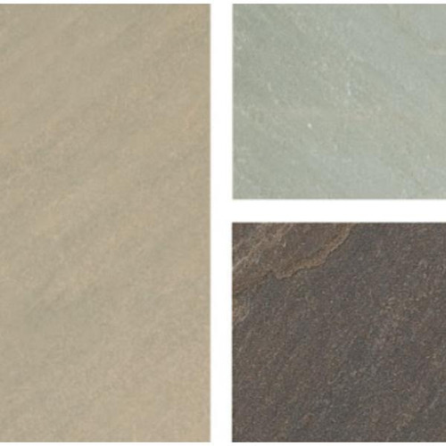 Bradstone Natural Stone Blended Paving, 18mm, 19.52m2, Green