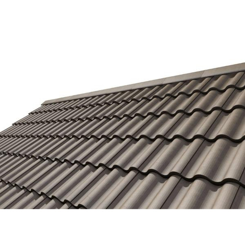 McCann Round Top Roof Tile, Brown