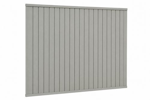 100% Saige Fence Panel, Light Grey, 1.76m, 145mm x 19.5mm