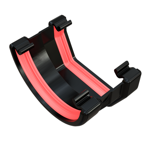 Freeflow Square to Round Gutter Adaptor, Black