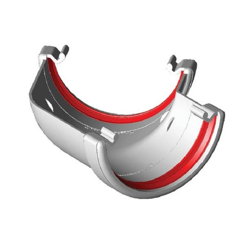Freeflow Round Gutter Angle, 135 Degree, White