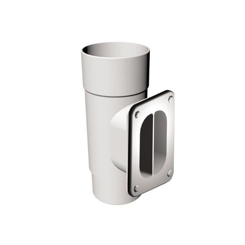 Freeflow Round Access Pipe, White