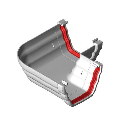 Freeflow Ogee Gutter Angle, 90 Degree, White