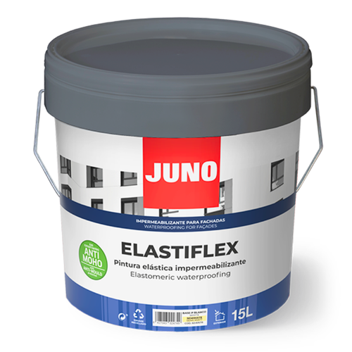 Juno Elastiflex Waterproofing Paint, Semi-Matt, 15l, White