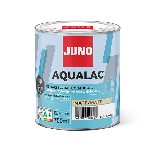 Juno Aqualac Multi-Surface Trim Paint, 750ml, White Matt