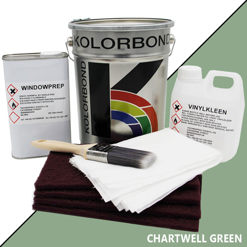 Kolorbond uPVC Painting Kits, Chartwell Green Satin, 25m? Pack