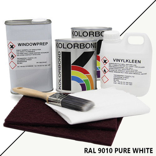 Kolorbond uPVC Painting Kits, RAL 9010 Pure White Satin, 10m? Pack