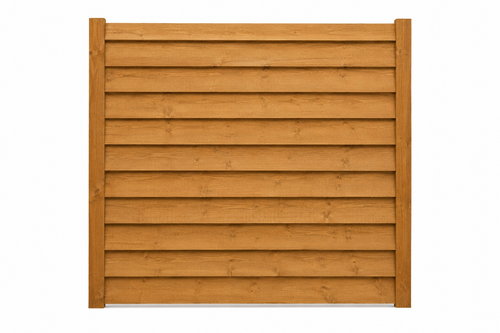 Superior Lap Fence Panel, 1.8m, Golden Brown, Vertical