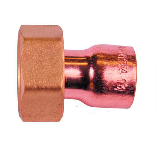 End Feed Straight Tap Connector, 15mm x 1/2"
