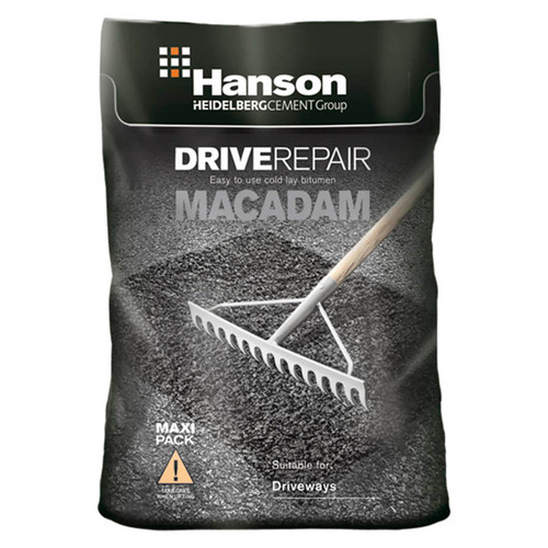 Hanson Tarmac Macadam 6mm, Black, 25 KG