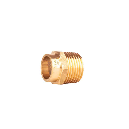 28mm x 1" Straight Male Connector, Solder Ring