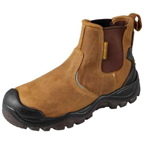 Buckbootz Buckshot Safety Dealer Boot, Brown, Size 11