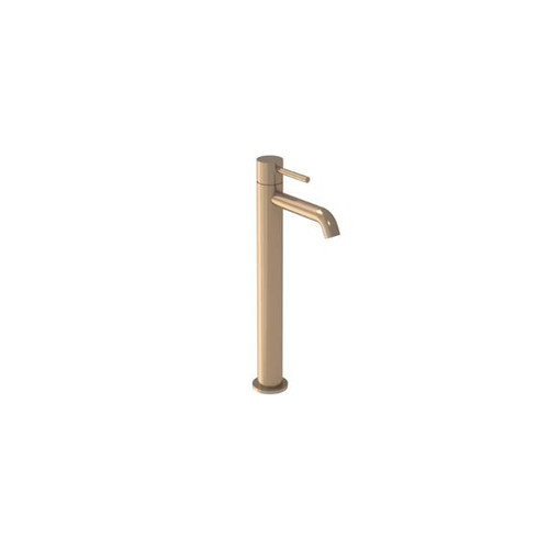 Saneux Cos Tall Basin Mixer Kit with Classic Handle, Brush Brass