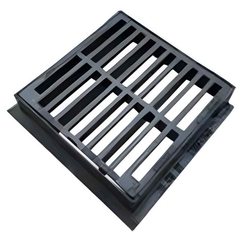 Gully Grate & Frame, 300mm x 300mm x 50mm, Dished & Hinged