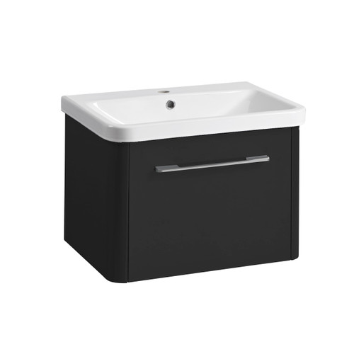 Coral 600mm WM Drawer Unit, Matt Black