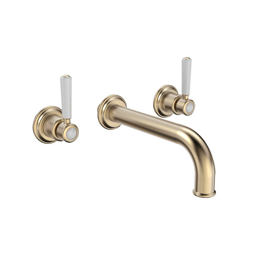 Cotswold Wall Mounted Basin Mi x er, Brass