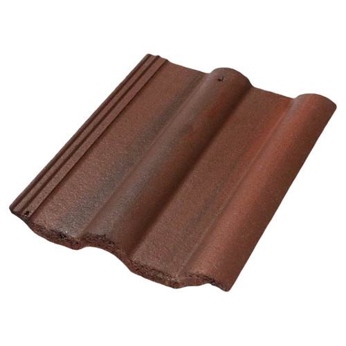 Sandtoft Double Roman Concrete Roof Tile, Rustic Red