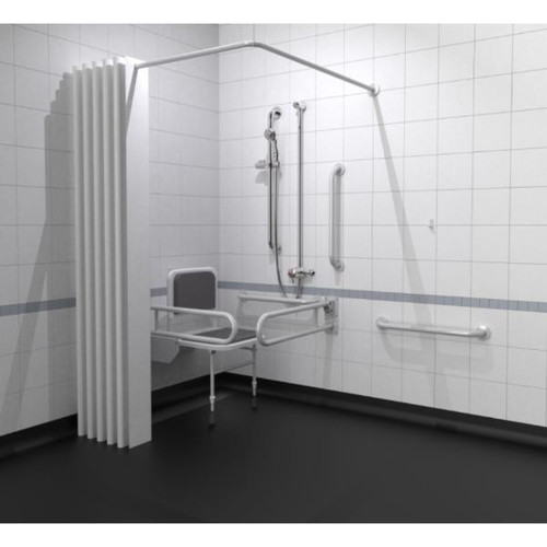 Nymapro Exposed Valve DOC M Shower Pack, Stainless Steel, White