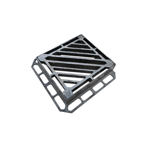 Gully Grate & Frame, 440mm x 400mm x 100mm, Double Tri