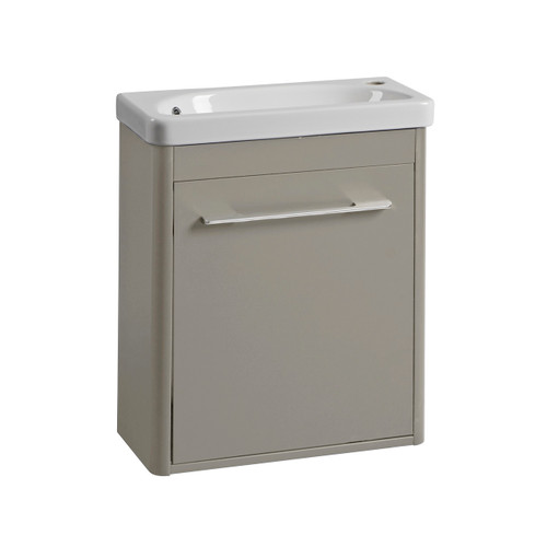 Coral 500mm Cloakroom WM Unit Single Door S.grey