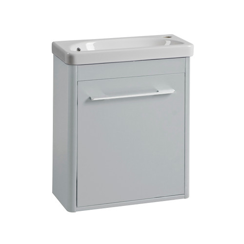 Coral 500mm Cloakroom WM Unit Single Door L.grey