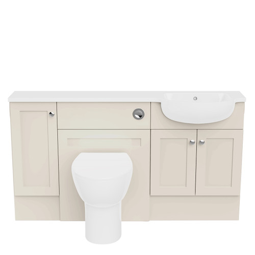 Dist Shaker Door 1500mm Slim Unit Run RH Basin, Fossil