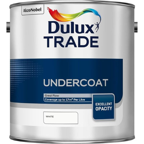 Dulux Trade Undercoat, Brilliant White, 2.5l