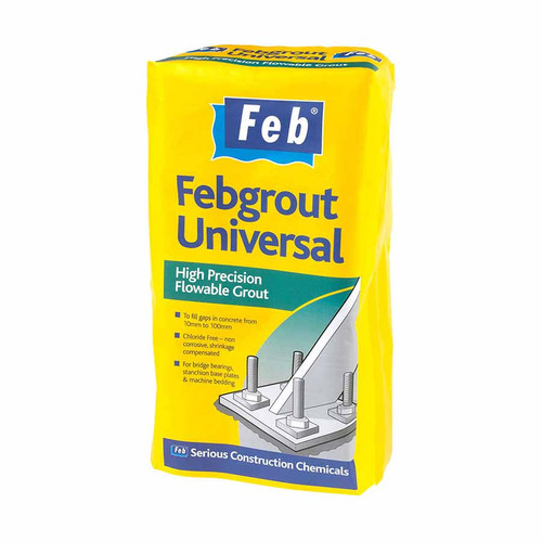Febgrout Universal High Precision Flowable Grout, Grey, 25kg