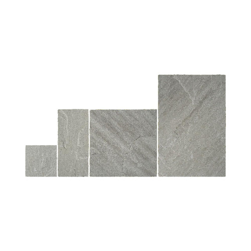 Global Stone Premium Sandstone Paving, Castle Grey, Various Sizes, UKCA Approved, Project pack