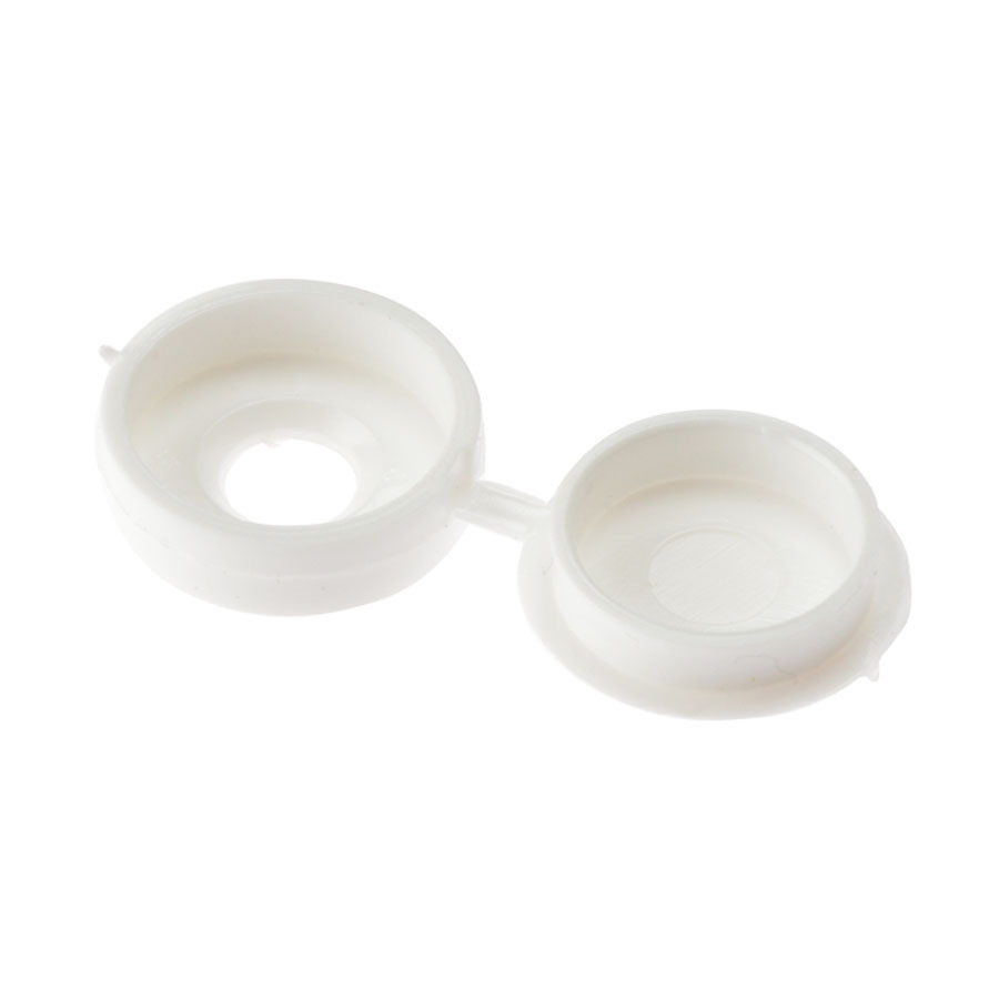 Photograph of ForgeFix Hinged Cover Cap White No. 10-12 (Bag of 100)