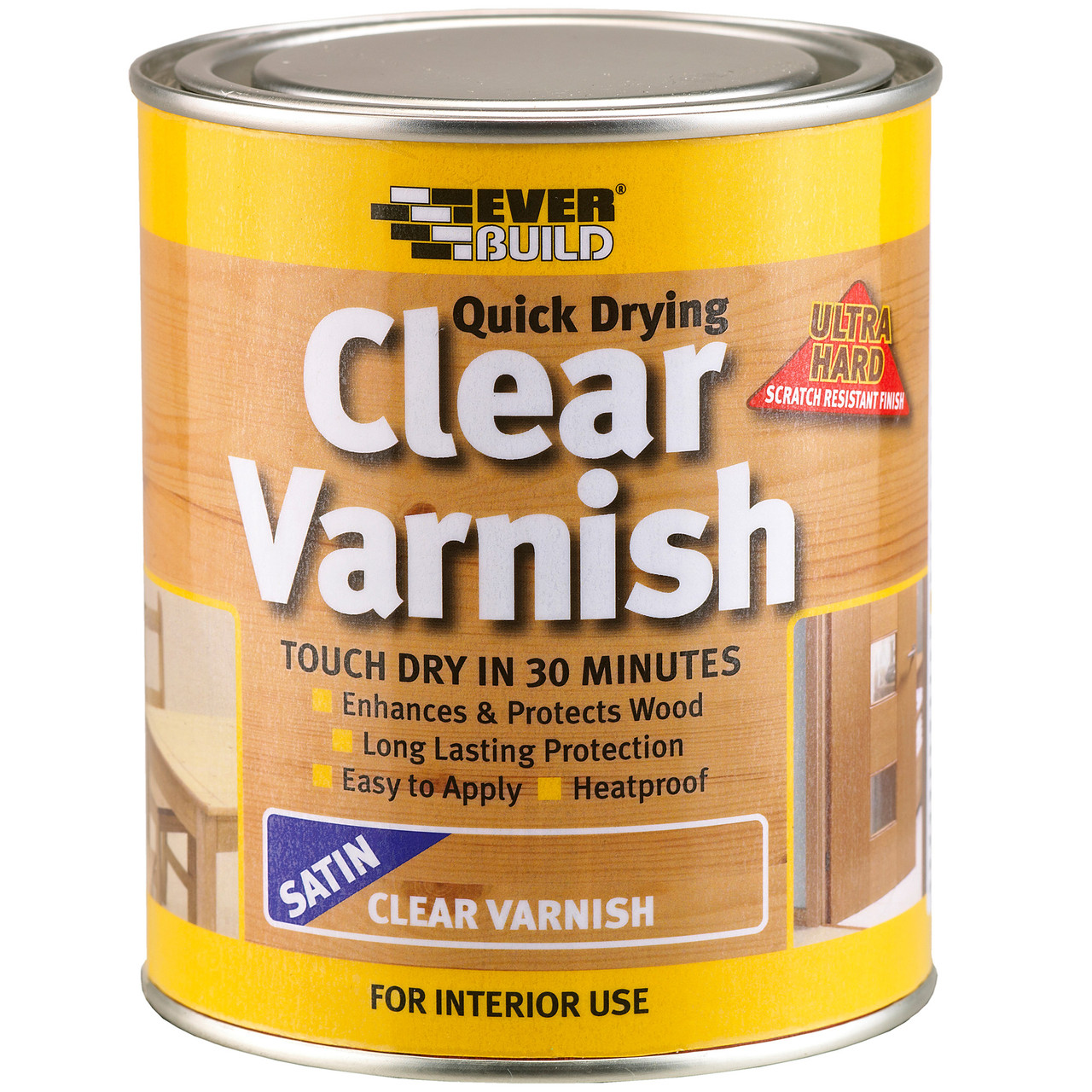 Photograph of Everbuild Clear Varnish Stain 750ml