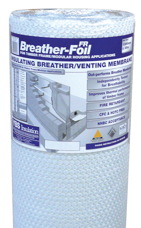 Photograph of YBS Breather-Foil FR Insulating Breather Membrane Anti Glare 1350mm x 50m