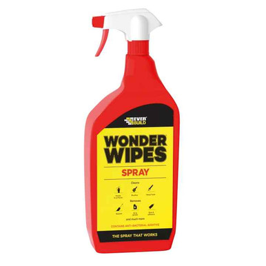 Everbuild Multi-Use Wonder Wipes Spray, White, 1L