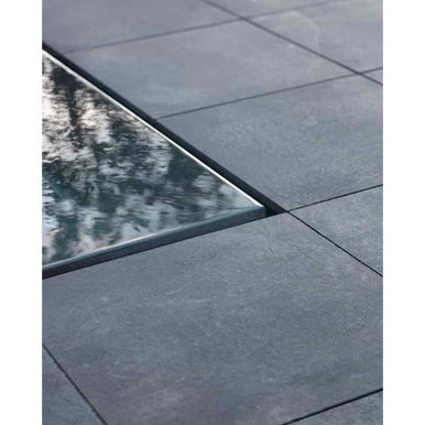 Further photograph of Lucent Porcelain Paving Slabs 1200mm x 600mm x 20mm - Blue