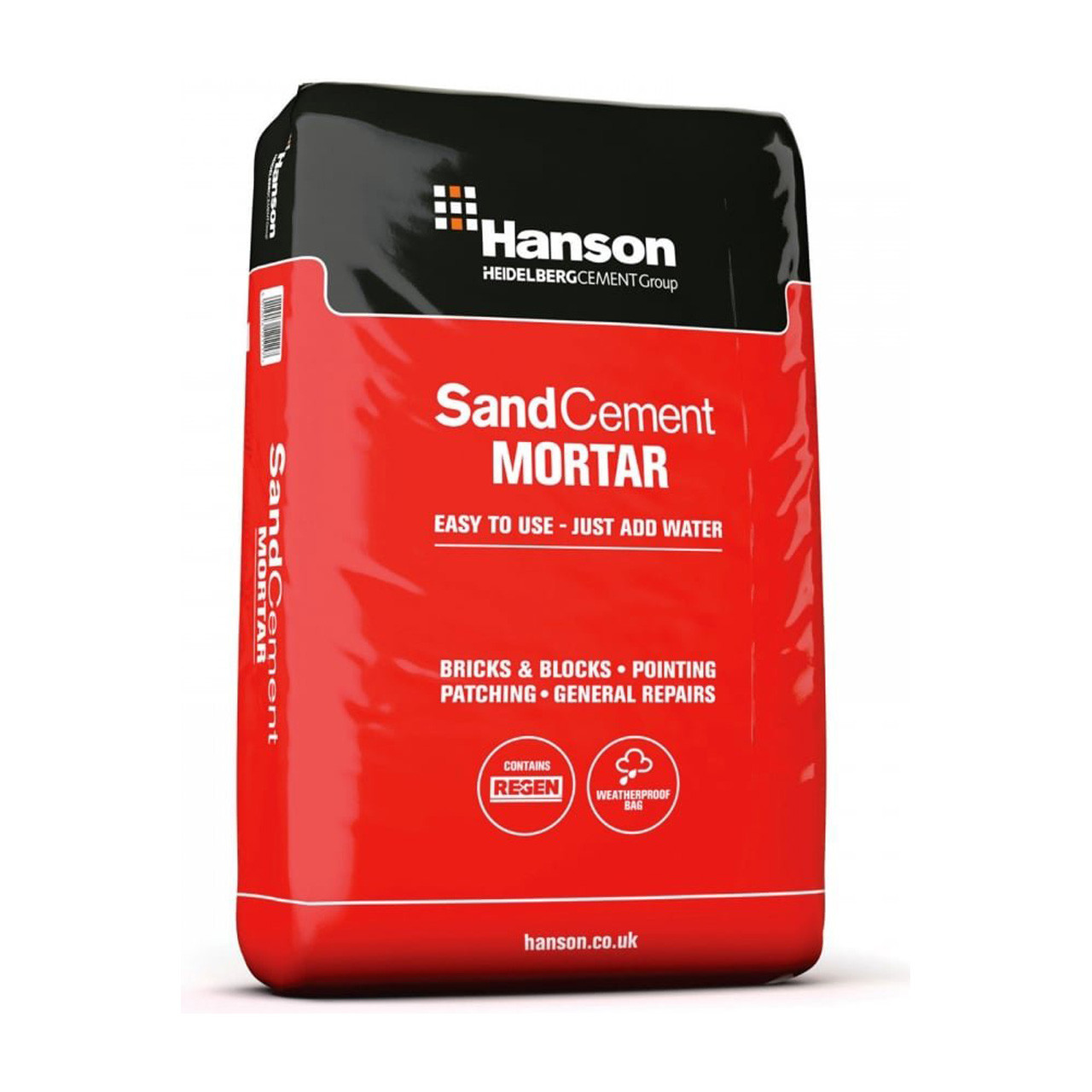 Photograph of Hanson Sand and Cement mortar mix m6, Brown, 20kg