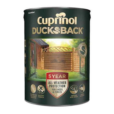 Further photograph of Cuprinol CX 5 Year Ducksback Autumn Brown 9L