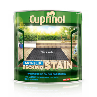 Further photograph of Cuprinol CX Anti Slip Decking Stain Black Ash 2.5L