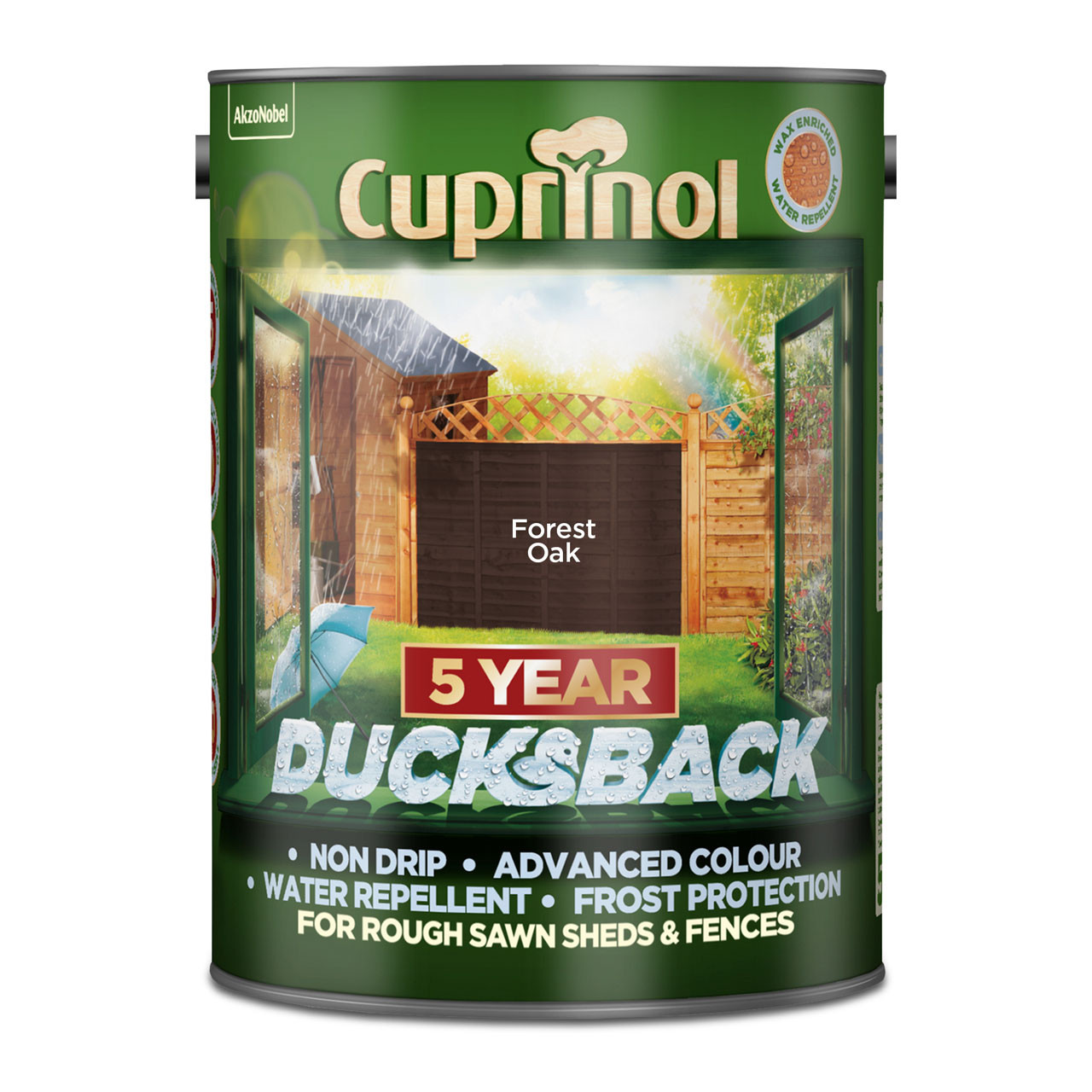 Photograph of Cuprinol 5 Year Ducksback Forest Oak 5L