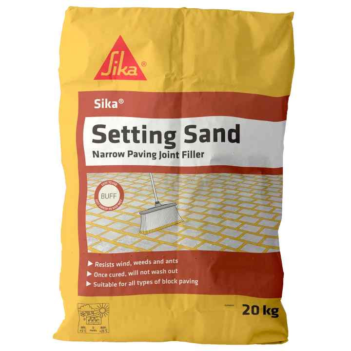 Photograph of Everbuild Sika Setting Sand, Dark Buff, 5 x 20mm, 20kg