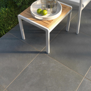 Further photograph of Fortuna Porcelain Paving Slabs 600mm x 900mm -Grey