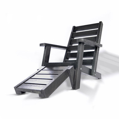 Further photograph of Plaswood Chill Out Lounger Set - Black