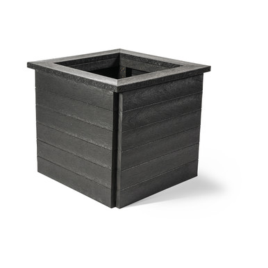 Further photograph of Plaswood Modular Planter Semi Assembled - Black