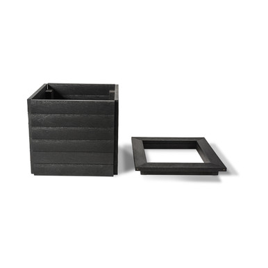 Further photograph of Plaswood Modular Planter Semi Assembled - Black