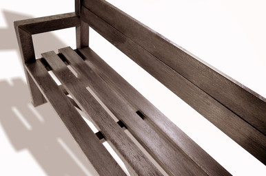 Further photograph of Plaswood Our City Bench Fully Assembled 1700mm - Brown