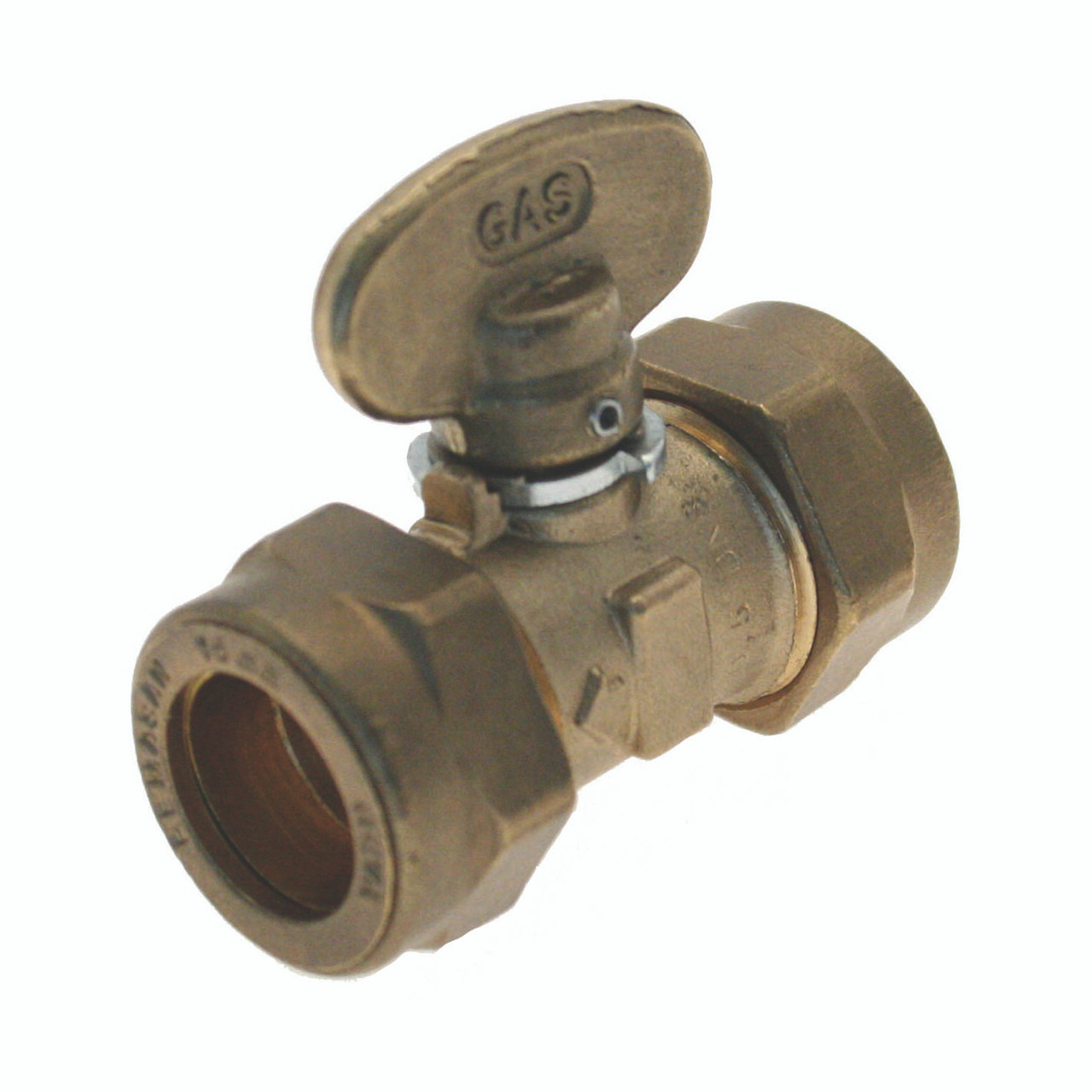 Photograph of Compression Fitting Gas Cock 15mm Brass